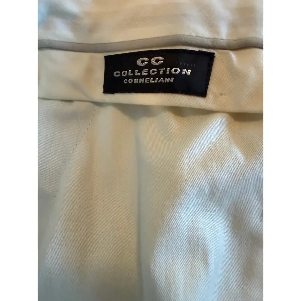 CC Collection Corneliani Gray Virgin Wool Silk Dress Pants Trousers NWT IT 50